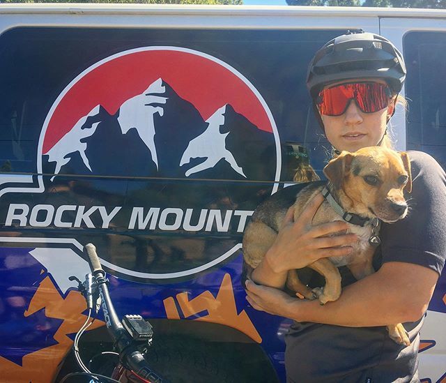 CaliExp's tweet image. Hanging out with the @rockymountainbicycles @raceface Enduro team before this weeks race at @northstar_california 
@andreaneln found her spirit animal. Her and Cali Girl are either shredding hard or figuring out where the next nap spot will be. Come to T… ift.tt/31SOv1T