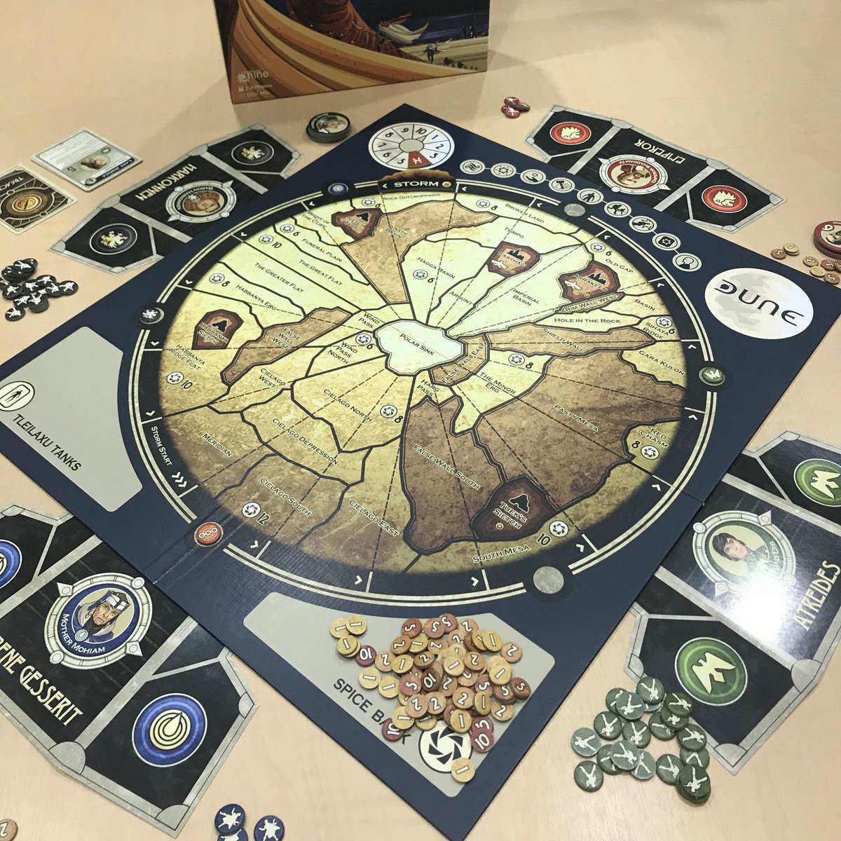 wargamerontour's tweet photo. Been 20 years since I last played the Dune boardgame. Looking forward to remembering the rules now that we have a new copy in the office. https://t.co/yBLWPDMNyq https://t.co/0k0q4BdnaO