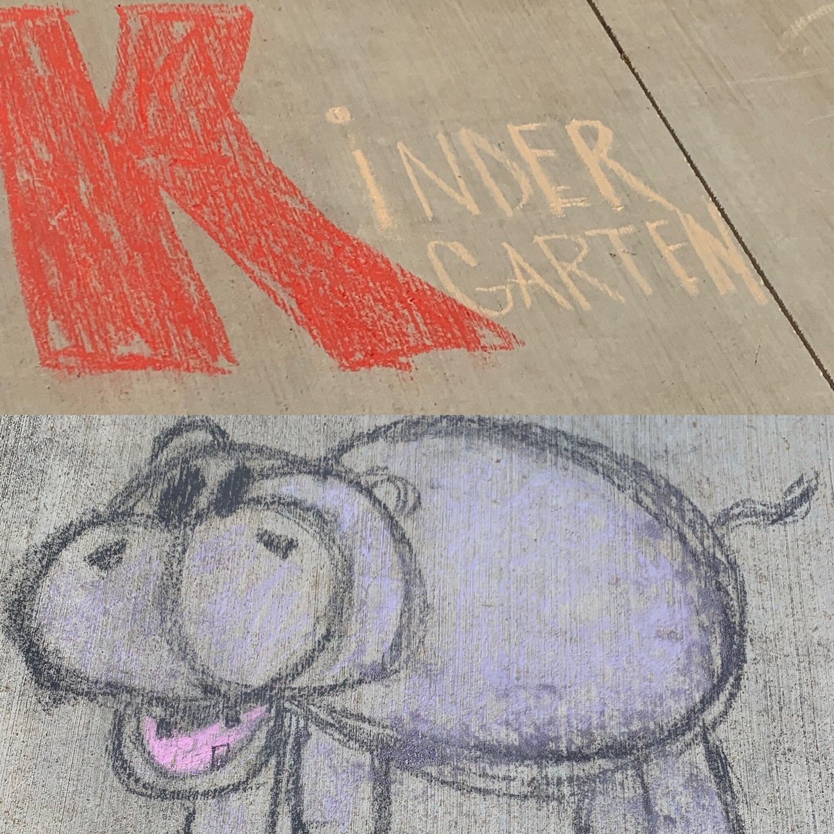 HNES_Hippos's tweet photo. Our amazing community welcoming back our students and teachers with #chalkthewalk #seaofleaders #hnes #hipponation #huttohippos https://t.co/qVbhdgTmDE