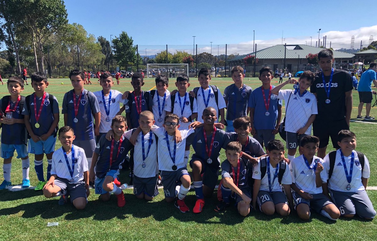 DFCsoccer's tweet photo. Diablo FC representing at the Soccer by the Bay tournament today. 08B Academy edged out 08B United for the title 4 to 2. Congrats to all! #GoDiabloFC #StackingtheHardware https://t.co/VEqYn6wf8v