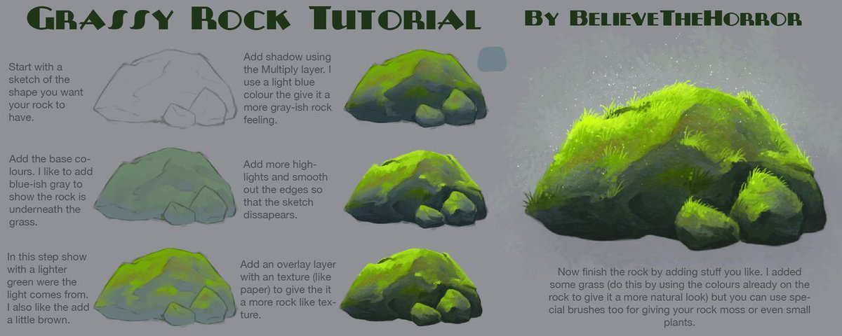 How Draw Grass Digital