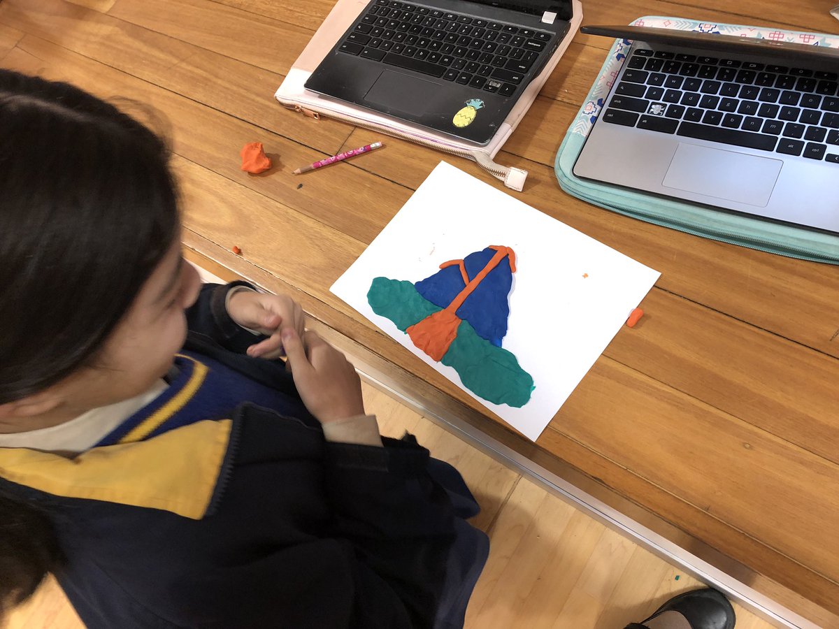 StJosephEnfield's tweet photo. We welcome @simoncrook again working with Year 6 as they create stop motion animation to explain Volcanic eruptions #nationalscienceweek https://t.co/JyBkpdlG8r
