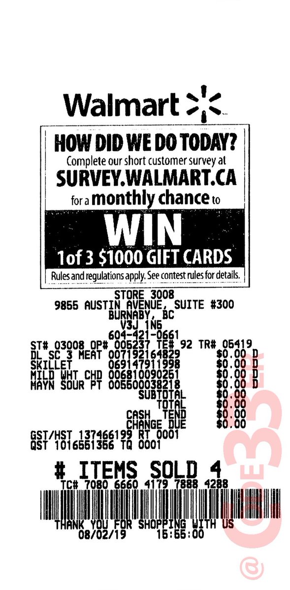 Code33er's tweet photo. 🆓 #ScanningCode items from August 2, 2019

Walmart (Lougheed Mall) 💲🚔🚨

@WalmartCanada #Walmart #WalmartCanada

@cbcgopublic @cbcmarketplace @CompBureau @ConsumersCanada @RedFlagDeals @RetailCouncil @smartcanuck #BBY #BC #Burnaby #canada #GVA #GVR #SCOP #VanBC #Vancouver #YVR https://t.co/CHMRHGfSqy