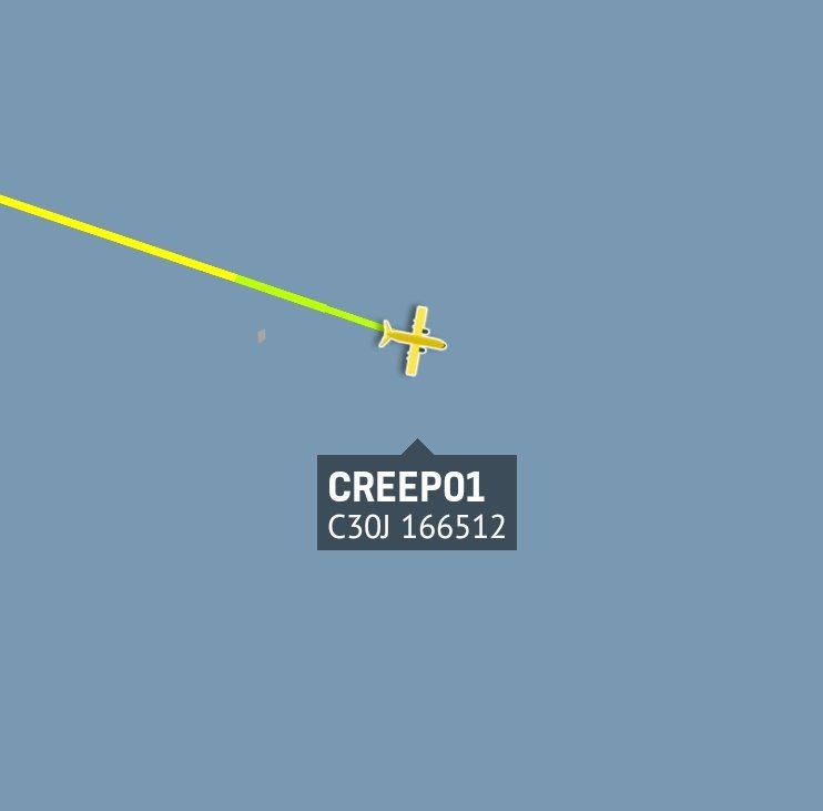 is_keelu's tweet photo. U.S Marine Corps 
Lockheed KC-130J Harvest Hawk
Spotted over the #PersianGulf 

#Creep01 #AE1256 #Reg166512 #Gunship #Planespotting #Planespotter #aviation #militaryaviation #MilitaryAircrafts #planespotters https://t.co/QShNRPLmZT