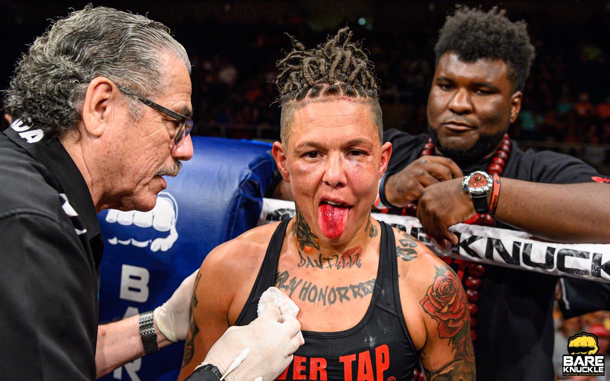 bareknucklefc's tweet photo. #BKFC7’s Fight of the Night still has us buzzing...
@christineferea vs. @HelenPeralta123
Subscribe to our YouTube channel to see BKFC news, highlights, and fights. https://t.co/rxUNXBEld5