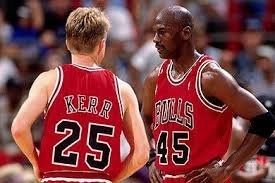 QuotesChicago's tweet photo. "He helped prepare us for the big minutes and he raised the bar for us. It wasn't always easy, but it was effective"  #SteveKerr, talking about what ipractices were like with #MichaelJordan  #Bulls  @chicagobulls   @NBCSBulls  @MJ23Facts https://t.co/zgPo6yJung
