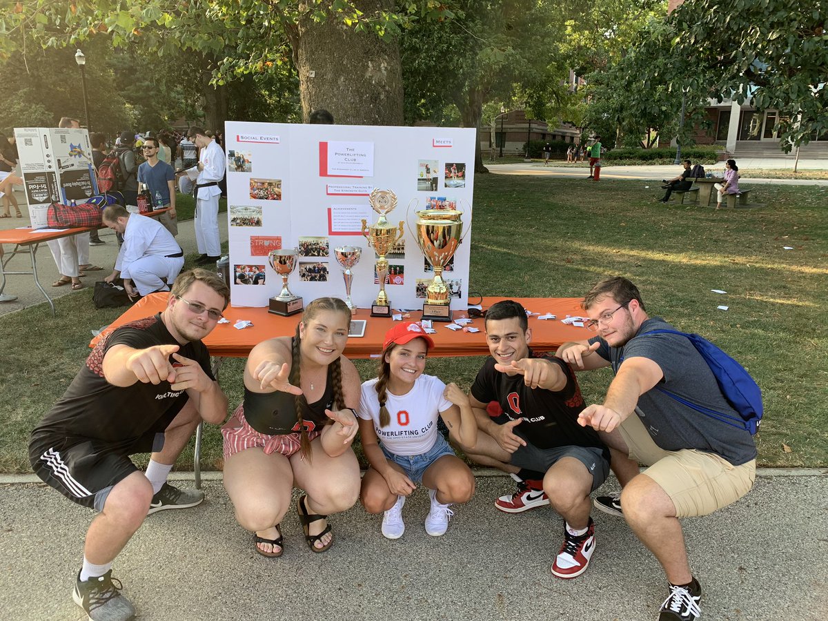 OSUPowerlifting's tweet image. Thanks for coming by our booth today! We loved seeing old faces and meeting new ones. In case you missed us, you can DM us your contact info so we can get you on our email list and provide you with some information about our first meeting of the semester! Go Bucks!
