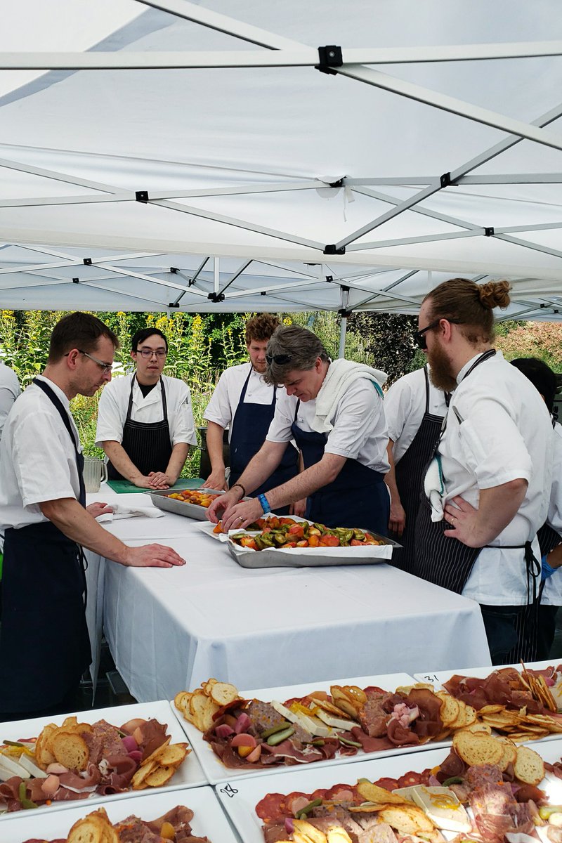IlCaminettoWhis's tweet photo. It may be the #AraxiLongtable dinner but today’s second course has Il Caminetto’s name written all over it - Goodfield Farms Heirloom Tomatoes + Buffalo Mozzarella “Caprese” and Housemade Fresh Pasta with @northarmfarm Leaves +Herbs. Bellissimo! #IlCaminetto https://t.co/bxuapIdGJp