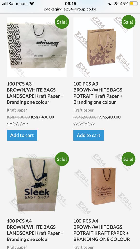 E254branding's tweet photo. Take your brand to the next level Branded packaging bags from as low as ksh 1700 for 50pcs bags #RIPJohnDeMathew.  

Githurai 
Thika road

Get 15% off
https://t.co/5CtnsYIkj7 https://t.co/FNdDsg9wRw