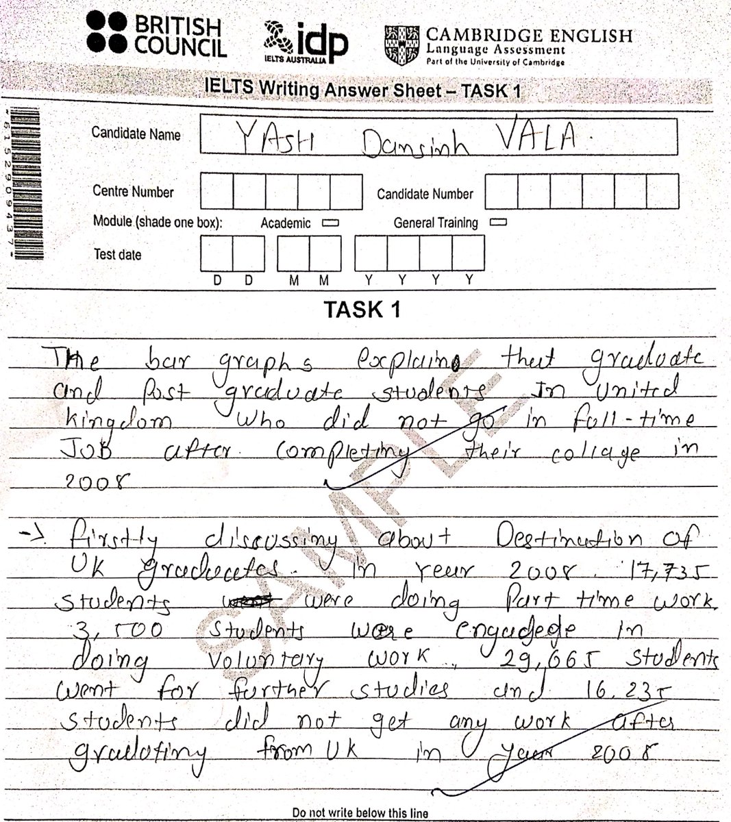 SafeEducare's tweet photo. A good example of a 6 band writing task 1 written by academic candidate Yash Vala for his mock test...
#education #aborad #studyabroad #speaking #writing #reading #listening #bopal #kalol #vadodara https://t.co/dx4jcpfe1r