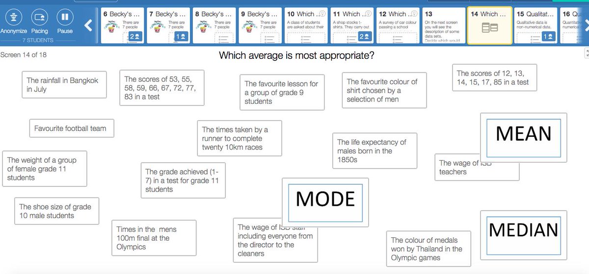 BeckyHall75's tweet image. I have a new-to-the-dept class this yr #functionsandstatistics - a nonIB gr11 class. We&apos;re starting with one variable stats and used this @Desmos activity teacher.desmos.com/activitybuilde… to decide which average was useful for a dataset -could also work for #ibmathai #teach180 #iteachmath