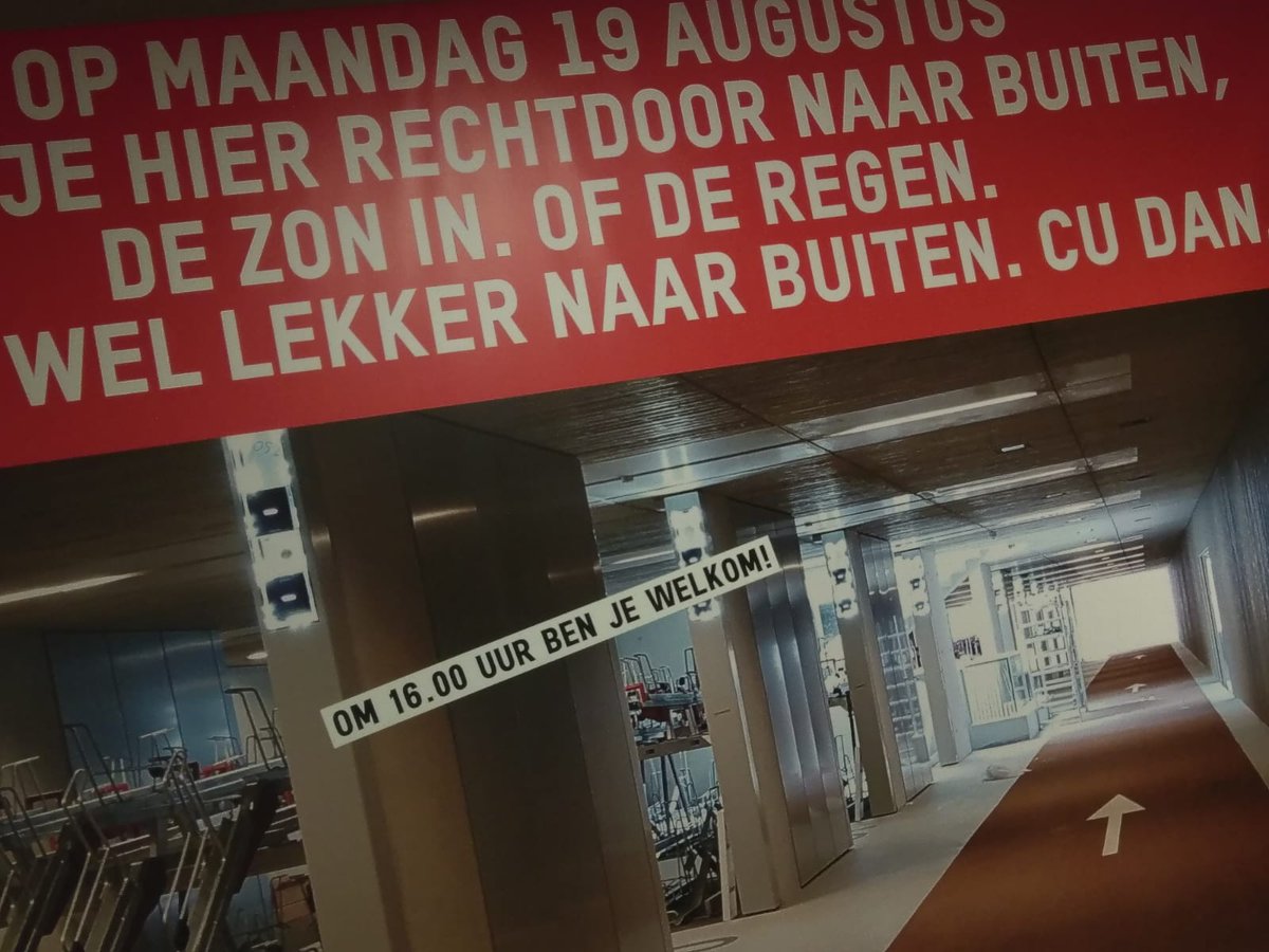 Vanmiddag om 16.00 uur opent het laatste stukje van de grootste #fietsenstalling ter wereld. Nog effies geduld!