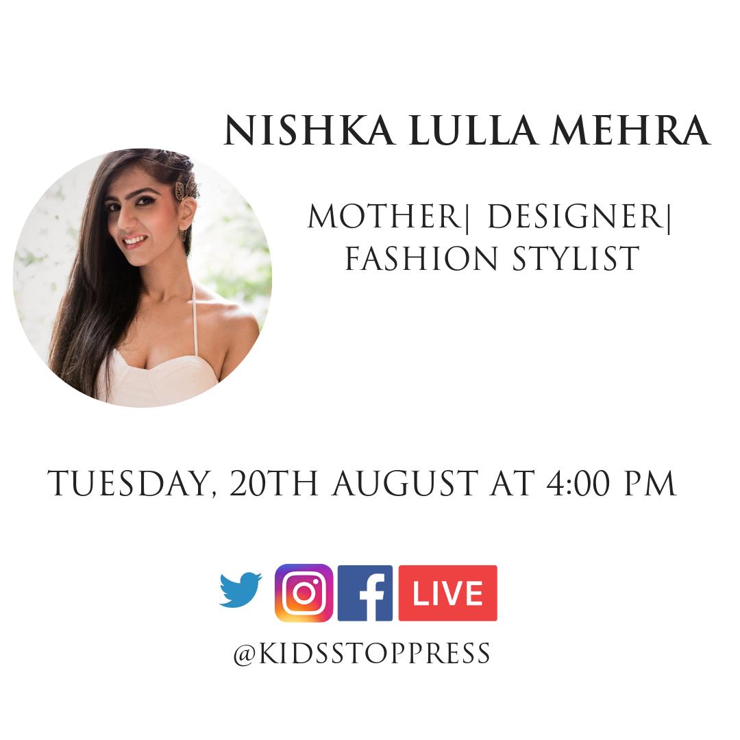 Kidsstoppress's tweet photo. Want to know everything about this new celeb mommy on the block? Tune in at 4:00 pm tomorrow to hear 
@nishkalulla talk about motherhood. https://t.co/KeUMsgBY6u