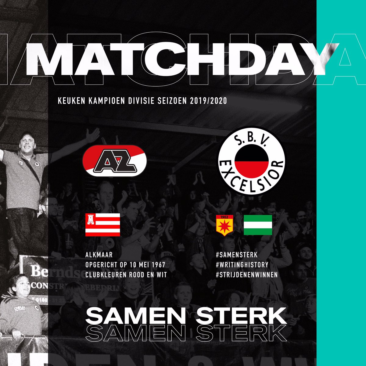 excelsiorrdam's tweet photo. β½οΈ #Matchday: Jong AZ - Excelsior Rotterdam
π΅ #KeukenKampioenDivisie
β‘οΈ #AFASTrainingscomplex
π#Wijdewormer
π 20:00 uur
π Tickets β‘οΈ https://t.co/L4bhbCKQT6
πͺπ» #writingthefuture
#strijdenenwinnen
πΈ+π₯ @excelsiorrdam
#jazexc β«οΈπ΄ https://t.co/L2vUXa3hkm