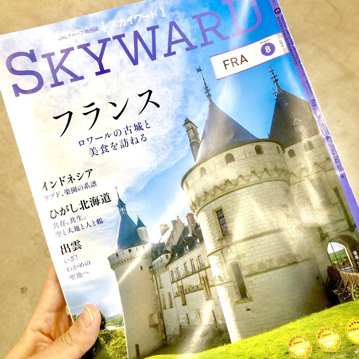 JALの機内誌が良かったのでもらってきたのだけど、各コーナーの最後に必ず「S」がある。これなんだろう… 