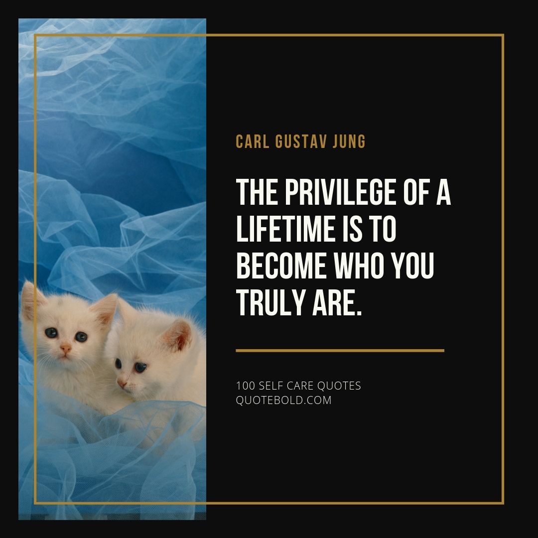 QuoteBold's tweet photo. The privilege of a lifetime is to become who you truly are. - Carl Gustav Jung 😃 https://t.co/kd3Fz3oDpG https://t.co/BMIMBCpFWp