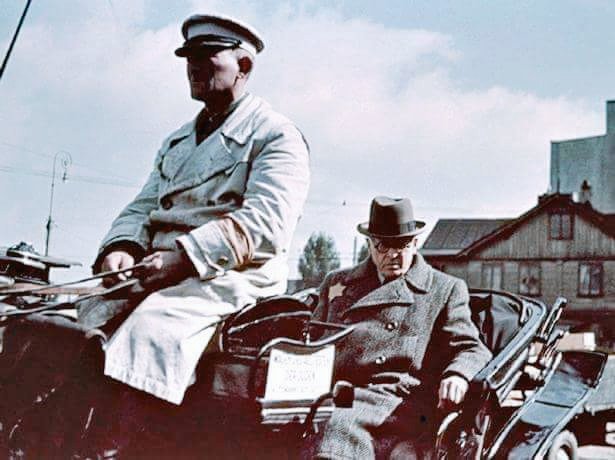 RoninPoland's tweet photo. Łódź was annexed to Germany as part of the #Warthegau and renamed as #Litzmannstadt. #Ghetto recited it's full independence. In charge was Judenrat with Chaim #Rumkowski as it's chairman. He was 100% collaborator with the German Nazis. https://t.co/OgdkRf6uBf