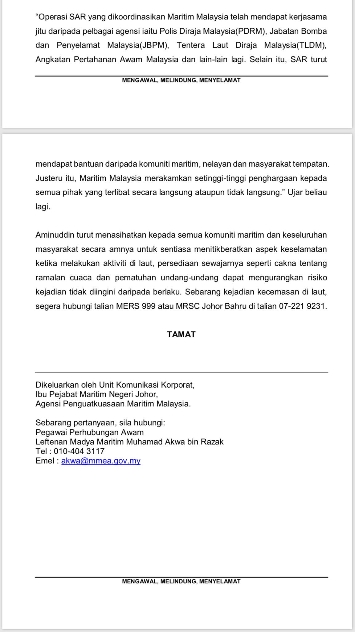 Melissa Goh On Twitter Malaysia Wrapped Up 10 Day Search For Two Missing Singaporean Kayakers Only A Body Was Found No Fresh Lead To Finding The Second Victim Https T Co Vx4lyd4rpu