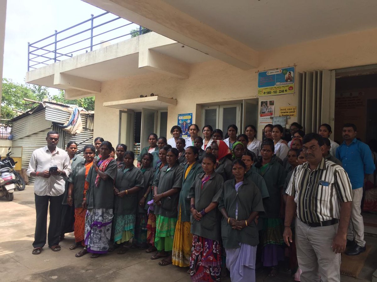 Biocon_FDN's tweet photo. Glimpses from the NCD screening camp in Vrushabhavati Nagara ward in #Bengaluru. More than 40 BBMP sanitation workers were screened in this camp conducted by #BioconFoundation and #BPAC. #EmpoweringCommunities #EngagedForImpact https://t.co/xgr8MtfnXi