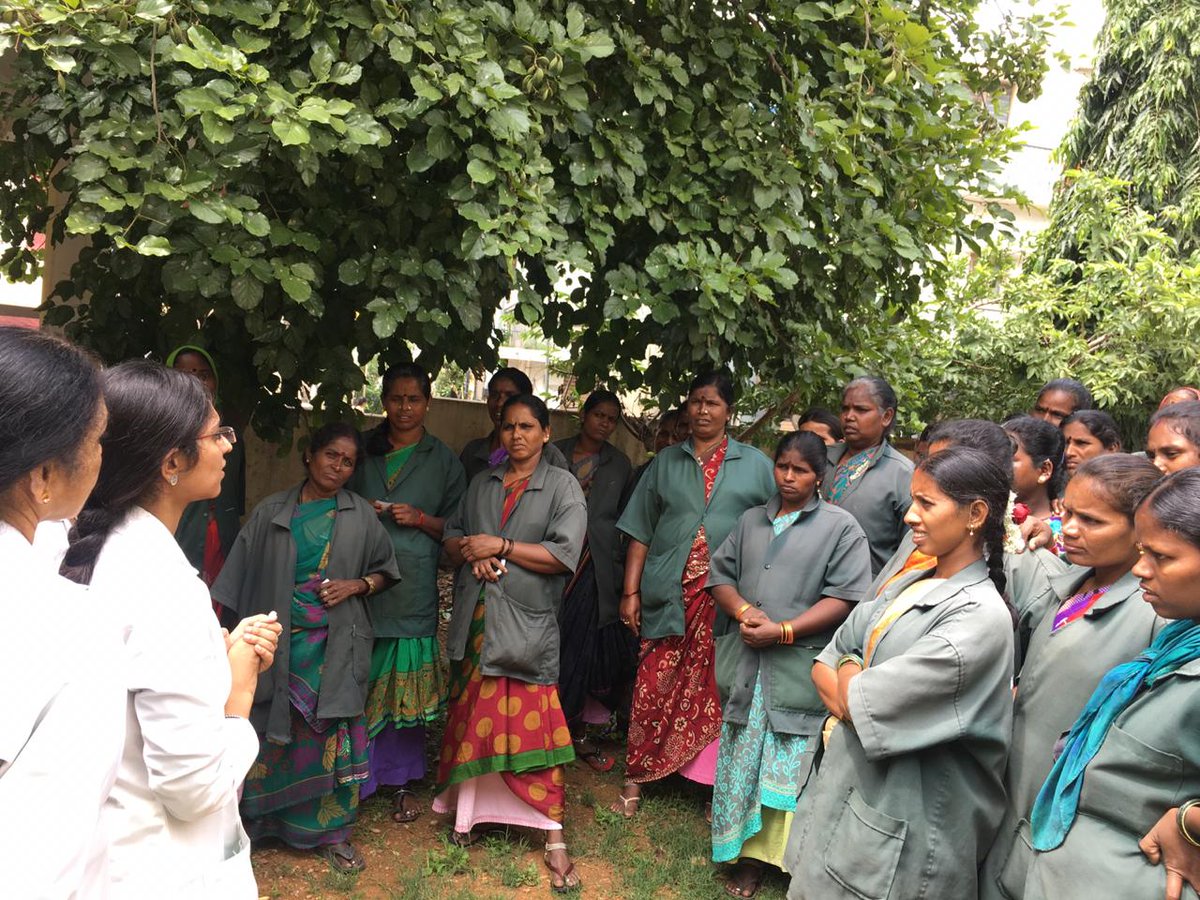 Biocon_FDN's tweet photo. Glimpses from the NCD screening camp in Vrushabhavati Nagara ward in #Bengaluru. More than 40 BBMP sanitation workers were screened in this camp conducted by #BioconFoundation and #BPAC. #EmpoweringCommunities #EngagedForImpact https://t.co/xgr8MtfnXi