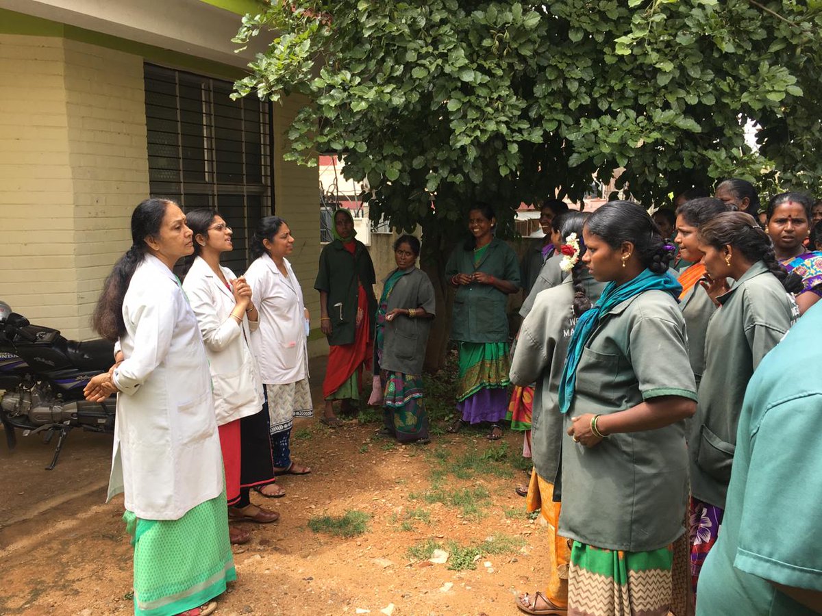 Biocon_FDN's tweet photo. Glimpses from the NCD screening camp in Vrushabhavati Nagara ward in #Bengaluru. More than 40 BBMP sanitation workers were screened in this camp conducted by #BioconFoundation and #BPAC. #EmpoweringCommunities #EngagedForImpact https://t.co/xgr8MtfnXi