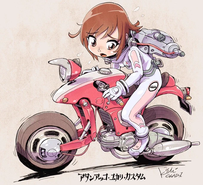 #バイクの日 寿司桶娘だけオリジナルキャラクタ。 