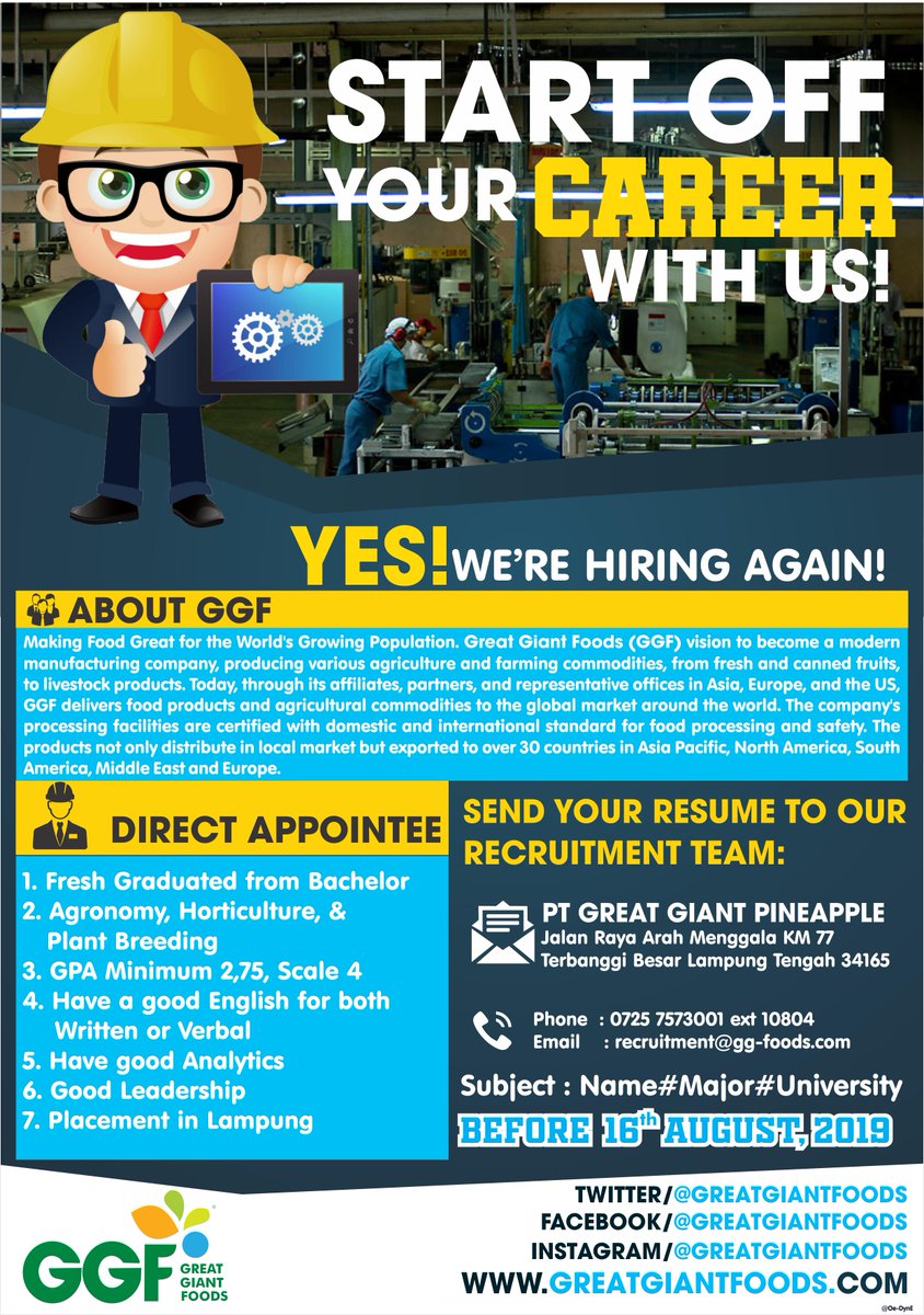 #REKRUITMEN, Kegiatan dilaksanakan pada 22 Agustus 2019 di Gedung Baru Lantai 5 Fakultas Pertanian UB