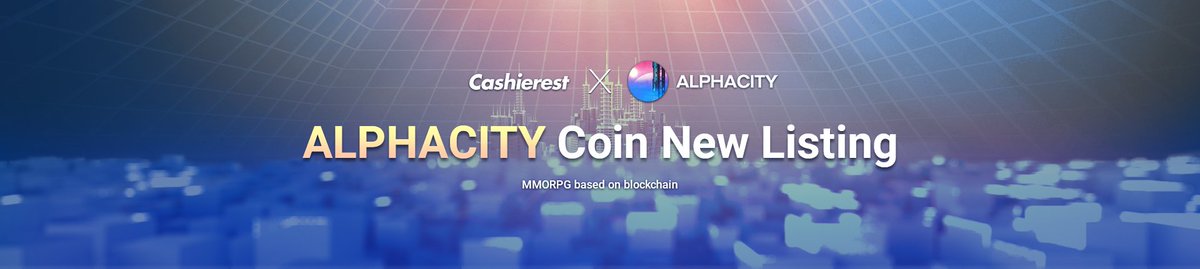 cashierest's tweet photo. #CASHIEREST #ALPHACITY #NEWLISTING #BLOCKCHAIN https://t.co/Y1vQIk7NPx