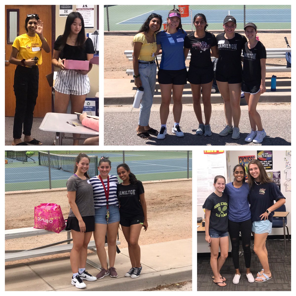 Class of 2019 stopping in for a visit before they head off to become the class of 2023! 🎾🎓❤️#LadyHuskiesTennis #Family #OnceAHusky #AlwaysAHusky #Team #Tennis #HHS #Hamilton #HuskyProud
