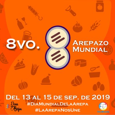 ya se viene el #DiaMundialDeLaArepa #laArepaNosUne