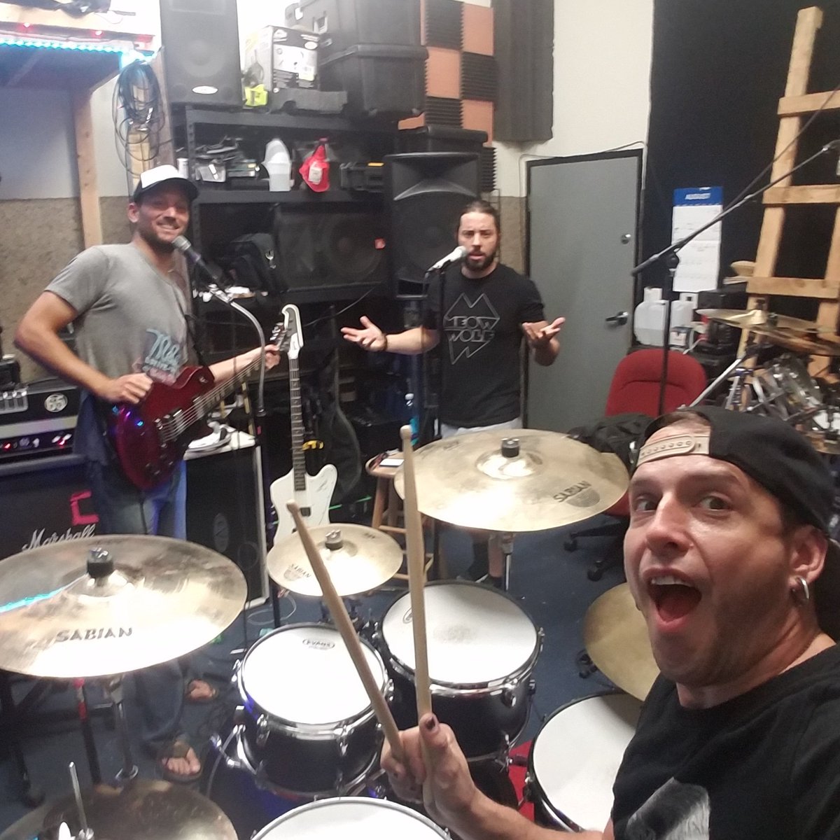 deckerdrummer's tweet photo. Tomorrow night! #TheMotherFuckers worldwide debut at the #ViperRoom at #SunsetJam ๐ค Come and bring your mother. https://t.co/kGJjH8lrTs