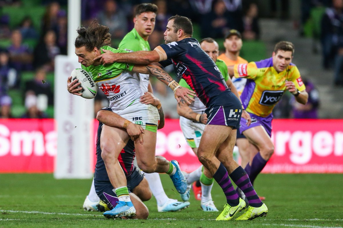 RaidersCanberra's tweet photo. Check out all the best photos from that memorable win over the Storm.

📸 https://t.co/wvbFi8lCYn

#WeAreRaiders #NRLStormRaiders https://t.co/a2vNBmfD1L