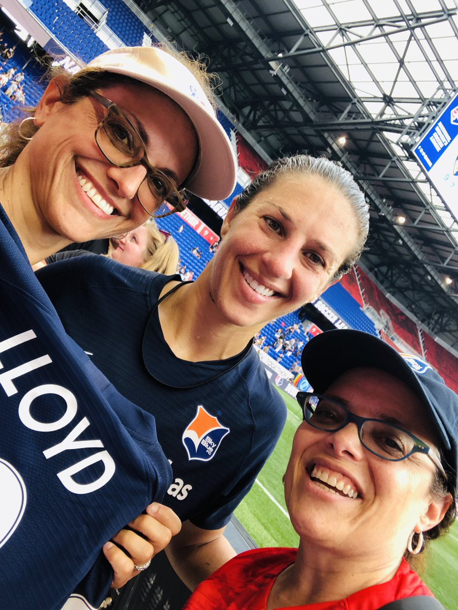 NADattorney's tweet photo. Great game today for Sky Blue! Thanks to Carli Lloyd for posing for a selfie! @SkyBlueFC https://t.co/Zim2t3l0wH