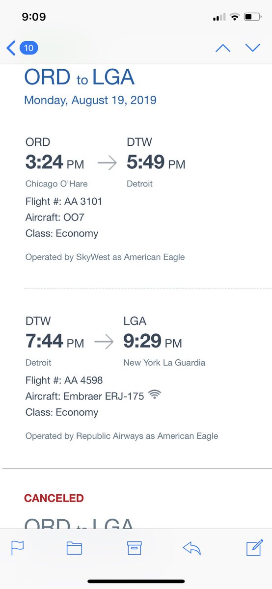 jday02's tweet photo. My @AmericanAir flight from ORD to LGA was cancelled tomorrow am. AA rebooked me on a flight through DTW that would cause me to miss my meeting. Never seen this type of aircraft before. It is probably pretty amazing. #007 #JamesBond https://t.co/Nqv6HgUi3z