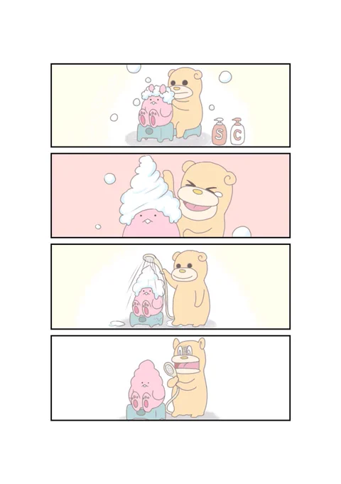 まんむとみーみ6
#4コマ漫画 