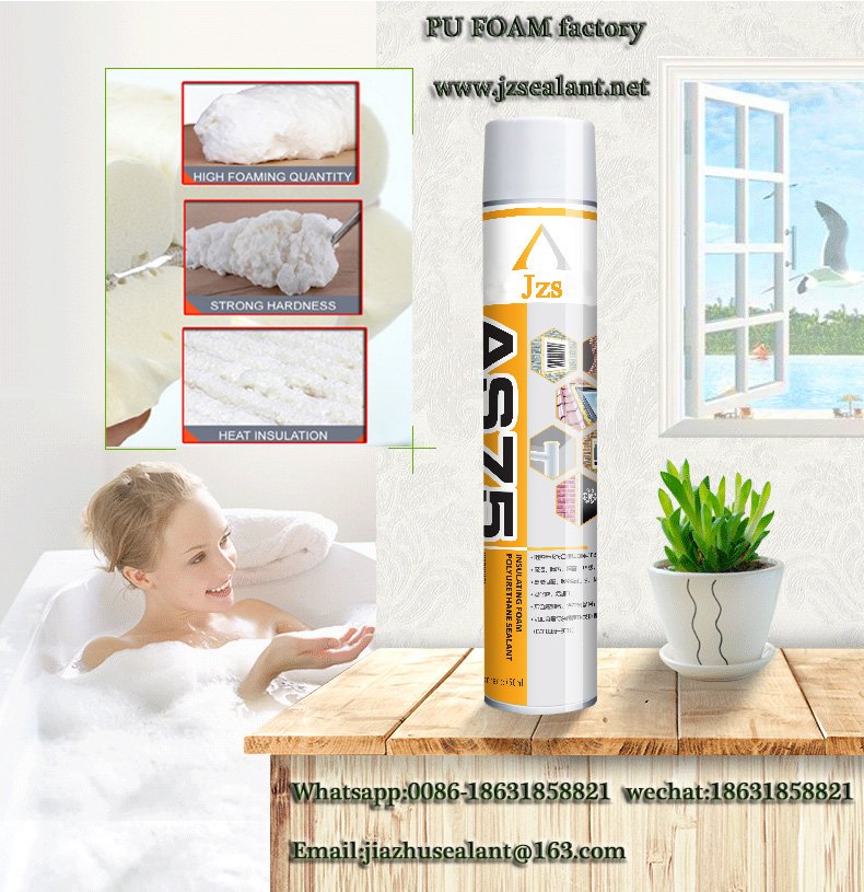 750ml/500ml/300ml
Construction pu foam sealant manufacturer

JINZHU Industrial Co., Ltd
Whatsapp:0086-18631858821
wechat：18631858821
Skype：pu_foam
Email:jiazhusealant@163.com
jzsealant.net