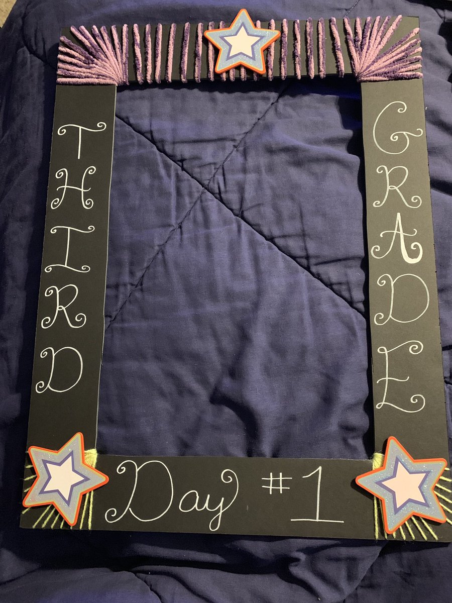 Day one of third grade is coming tomorrow! Can’t wait to put some smiling faces in this frame! #thirdgrade #getyourteachon