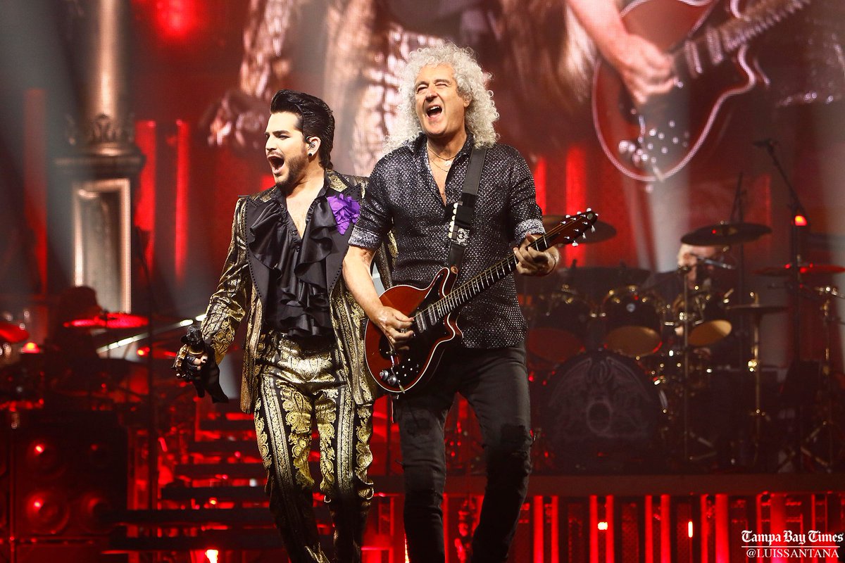 LuisSantana's tweet photo. @QueenWillRock and @adamlambert rock the house at @AmalieArena in Tampa #QueenInTampa #QueenLambert https://t.co/LISm7kSxKm