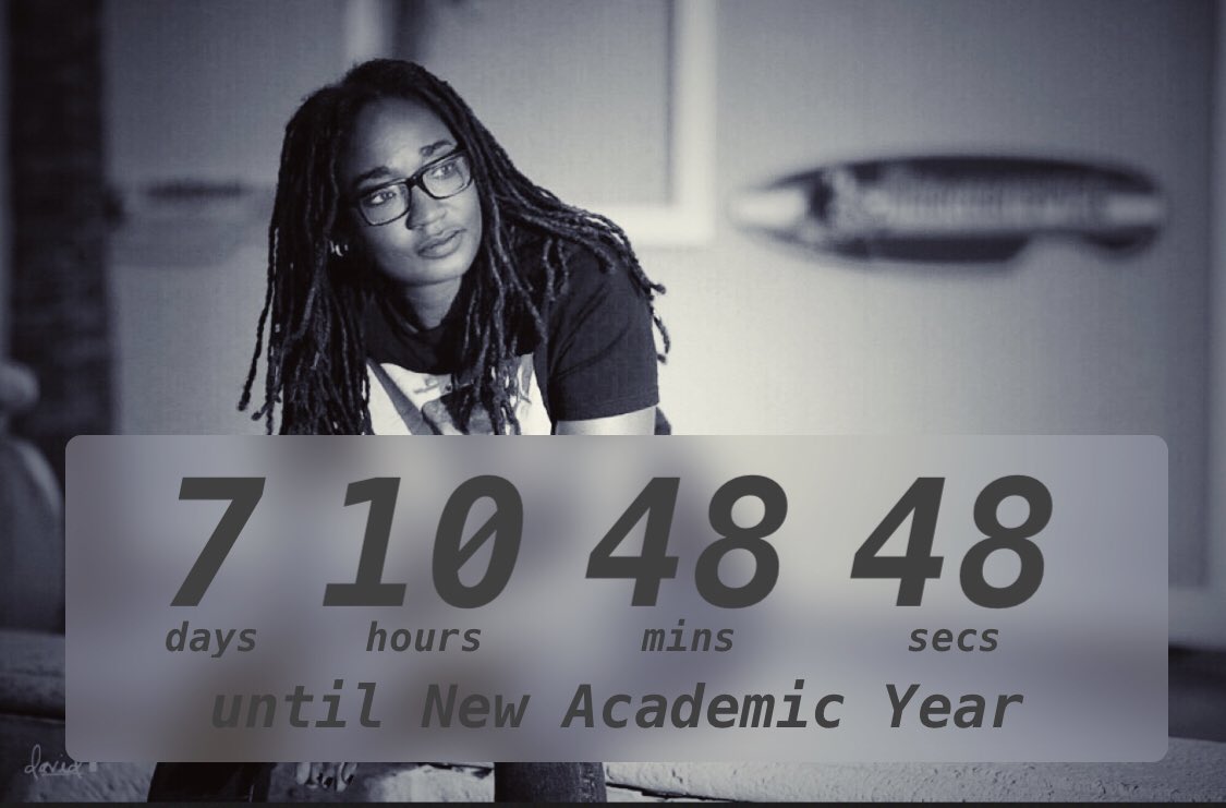 Scheeatow's tweet photo. The #countdown to the new #academicYear begins. #HelloFall2019 #fall2019 #woc #poc https://t.co/wslgqeGTbQ