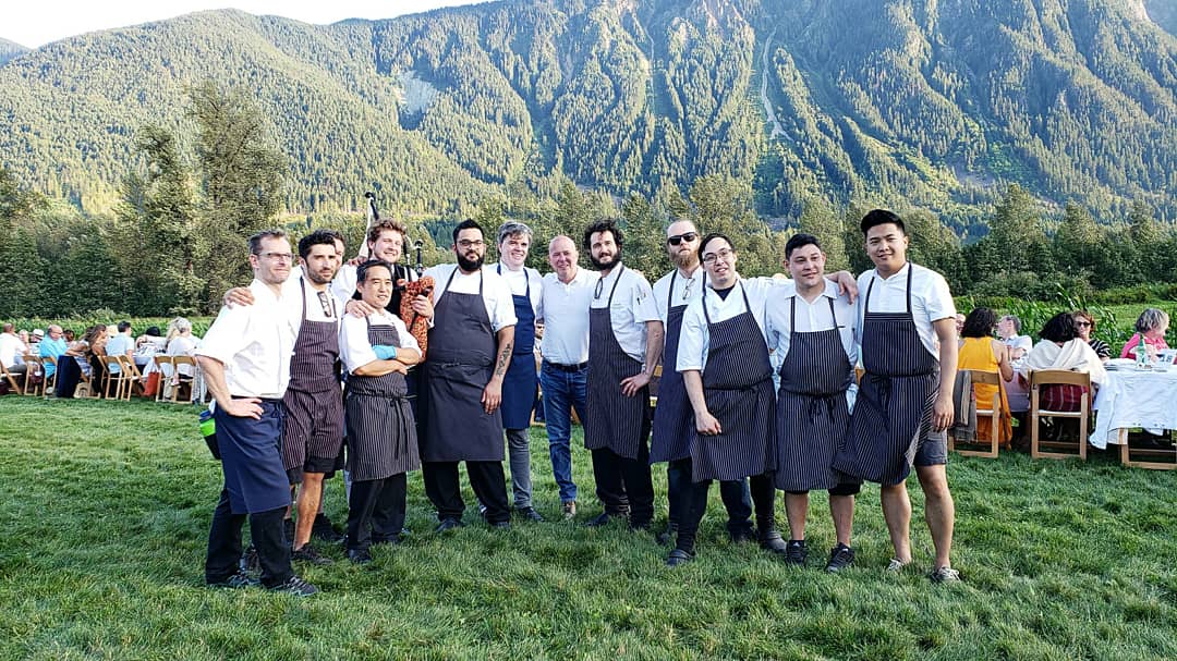 araxirestaurant's tweet photo. Thanks to this extraordinary team for making each moment of today pure magic. Email us at longtable@araxi.com to join the #AraxiLongtable mailing list. We would love to see you next year at our tenth annual celebration! #CelebrateAraxi https://t.co/bhBE8RwVSL