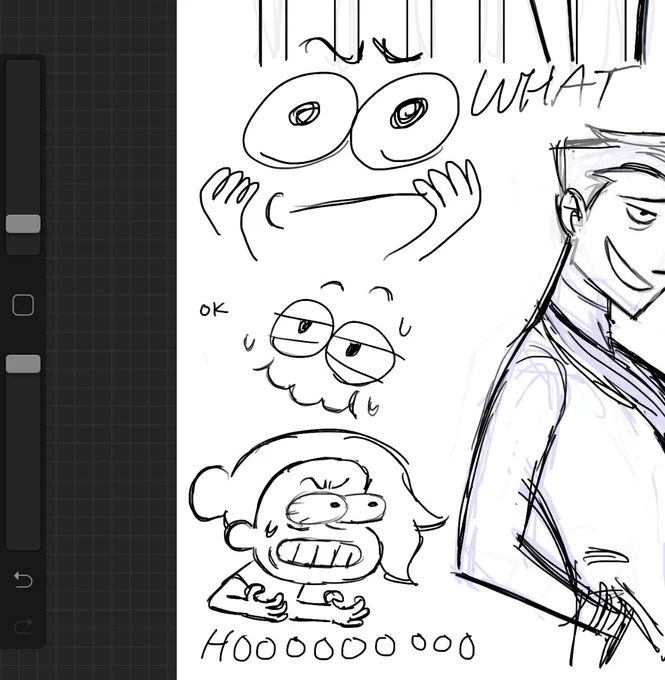 it's come to my attention that not everyone draws small self-portraits in the margins of more important work 2 vent your feelings and frustrations abt the artistic process... does ANYONE else do this please advise 