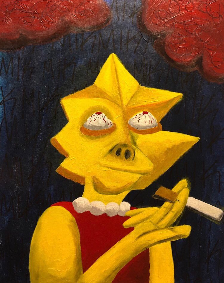 946who's tweet photo. “For Mikayla, 16x20, Acrylic paint on canvas” by @traphoenotemo #946who https://t.co/MIrhLaivhg