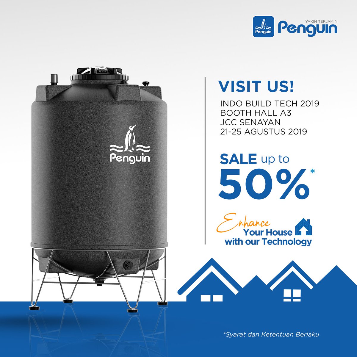 penguin_id's tweet photo. Jadikan tangki sebagai elemen untuk percantik hunian dengan potongan harga sebesar 35%! Ada promo lainnya juga PenguinFriends, yuk cari tahu!
#papua #jakarta #indobuildtech #promo #indobuildtech2019 #industri #penguinindonesia #tangkiair #bahanbangunan #diskon https://t.co/pcIAfNKJTT