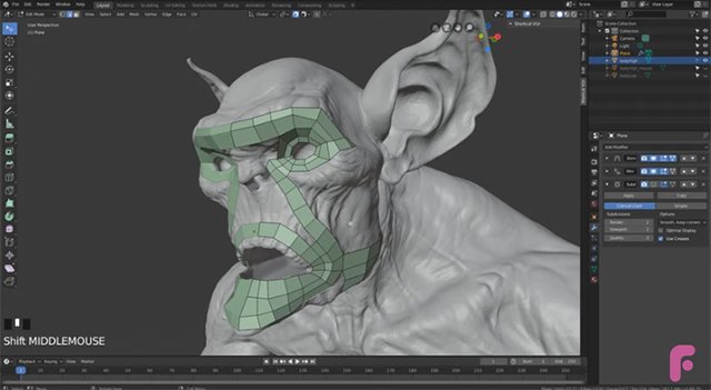 3dtotal Jp チュートリアル アドオンなし Blender 2 8 によるリトポロジー 英語ムービー 制作 Flippednormals T Co 4bs5q8aioy