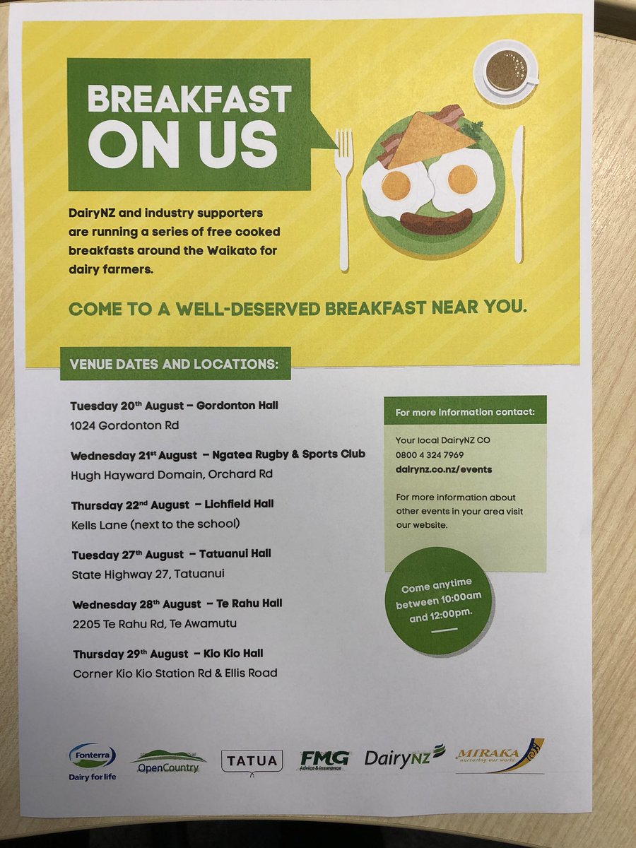 Hope to see you at breakfast on us near you <a href="/WinningV1/">Vanessa Winning</a> <a href="/MooreBnmoore/">Ben Moore</a> @farmerjoburton <a href="/samueltowen/">Sam Owen</a> <a href="/falconfarming/">Falcon Farmer</a> <a href="/Lewisridge_Farm/">Chris🥛Proud Food Producer 🐄🐂</a> @JamesBa77759769 <a href="/OGreenan/">Olin Greenan</a>