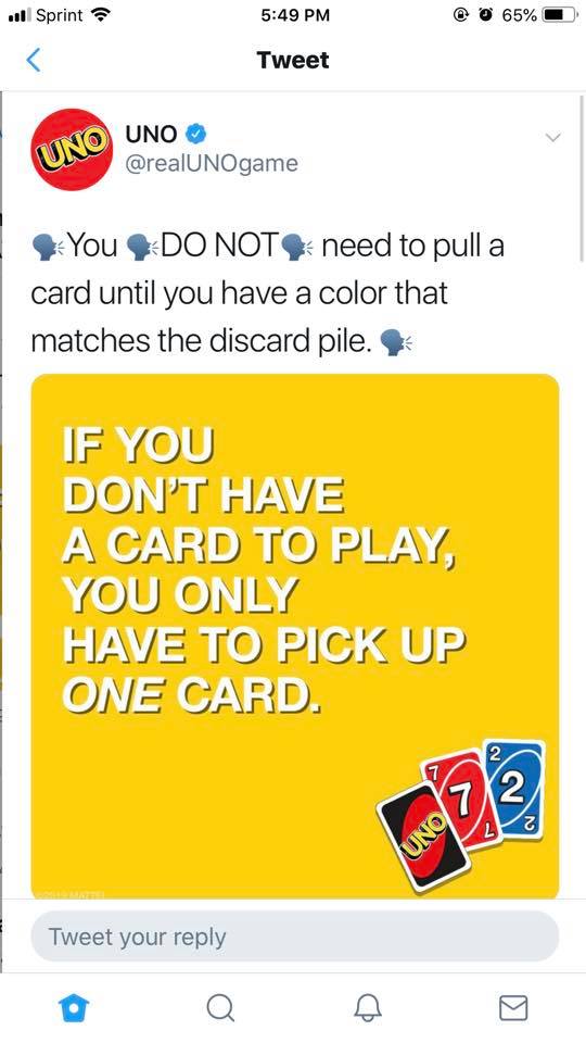 SarahMartinezDC's tweet photo. @realUNOgame is this for real?! Family meltdown commencing if so! Lol https://t.co/addYdMKksq