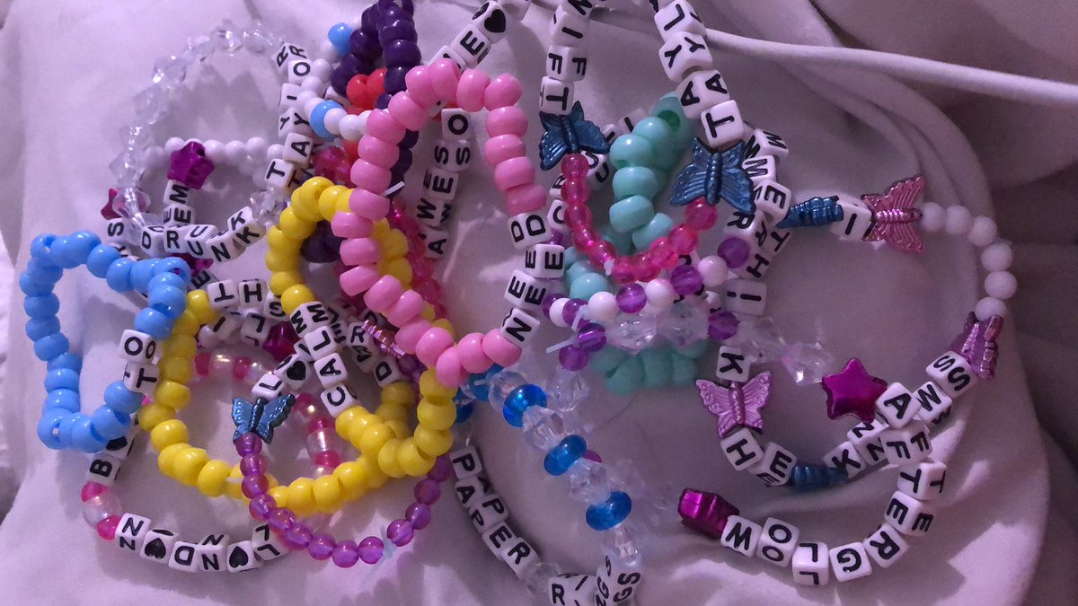 greerrynax13's tweet photo. Guess who’s ready for tour and has been making bracelets all night?
#loverbracelets @taylornation13 @taylorswift13 https://t.co/k04wrpVjoX