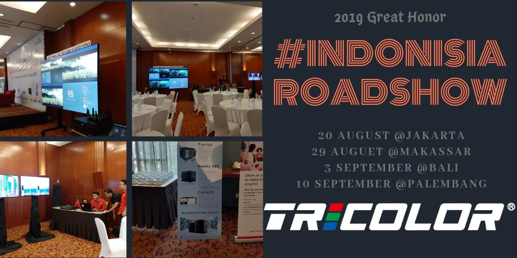 TricolorTech's tweet photo. It is a great honor to attend #indonesia #roadshow and win over the audiences. Tricolor pure hardware architecture technology establishes the real-time video display without computer operating system. https://t.co/O8Bsec9tNg #avtweeps #displaycontrol #videowallcontroller https://t.co/YoQuvfHagT