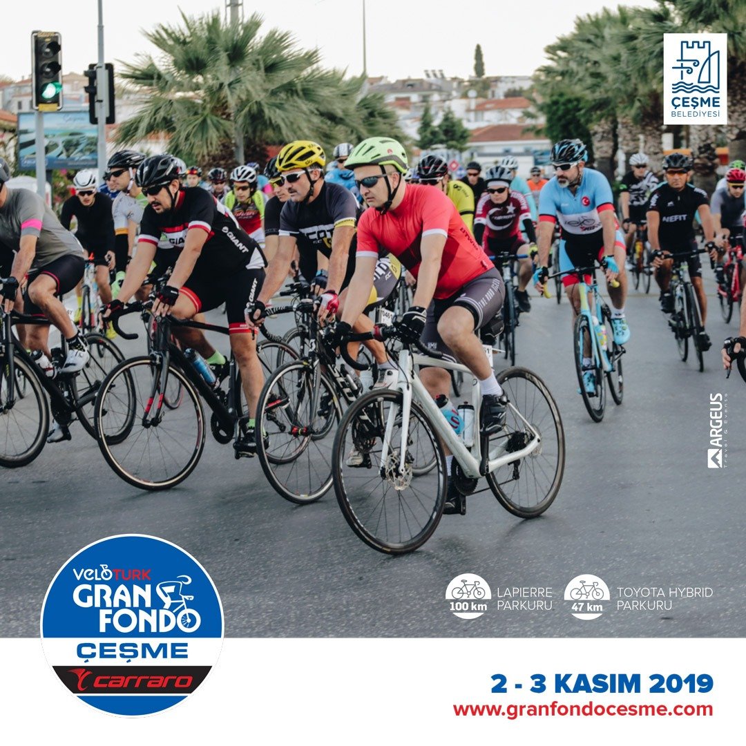 granfondocesme's tweet photo. Veloturk Gran Fondo Çeşme by Carraro kayıtları devam ediyor.

https://t.co/MUU8aCJVbA

#cesme #çeşmebelediyesi #veloturk #granfondo #argeustravelevents #carraro #toyotahybrid #pinarprotein #lapierrebikes #ptakademi #shimano #accellbisiklet #zebraska #soratekstil #alemfmcom https://t.co/r5Og4zUFM3