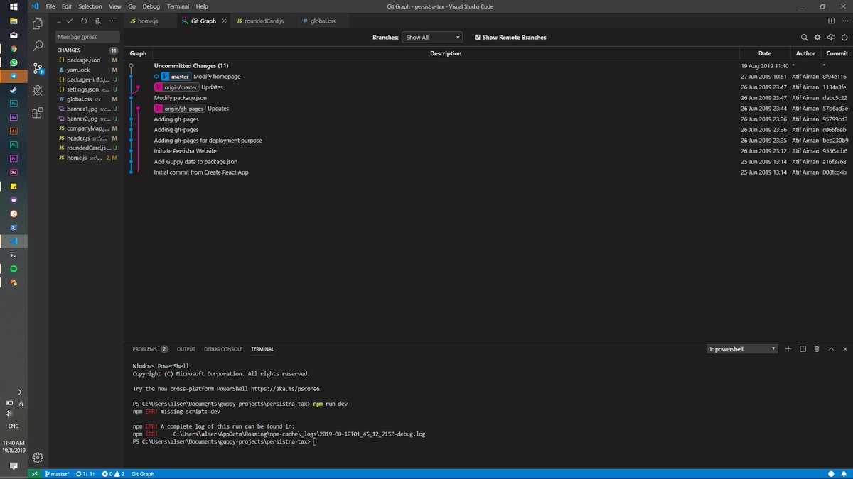 alserembani's tweet image. Use VSCode and Git for months, and just now I discover this?
Woot woot!
#VSCode #Git #GitGraph